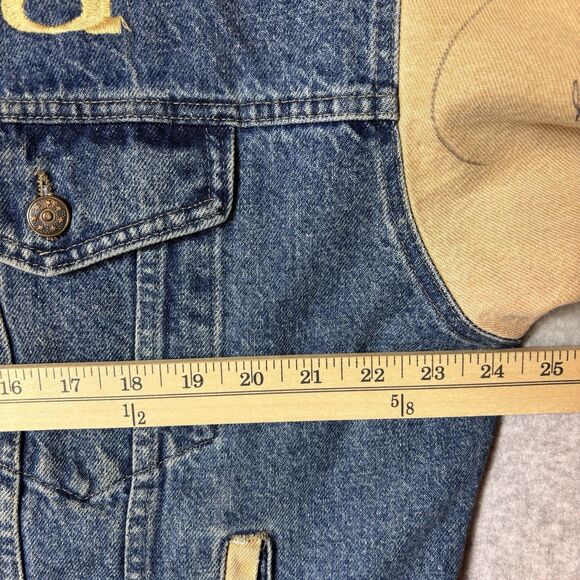 Whoa Apparel Jean Jacket Singer Billy Dean Autographed Tour jacket   Men’s L - Picture 10 of 16